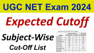 UGC NET Cut Off 2024