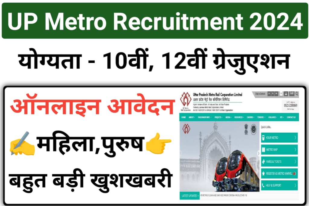 UP Metro Recruitment 2024