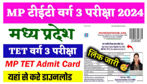 MP TET Admit Card 2024