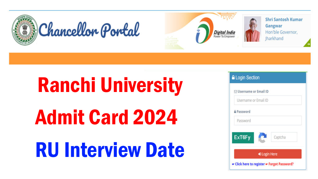 Ranchi University Admit Card 2024