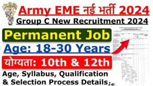 Army DG EME Group C Recruitment 2025