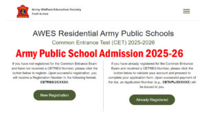 Army Public School Admission 2025-26