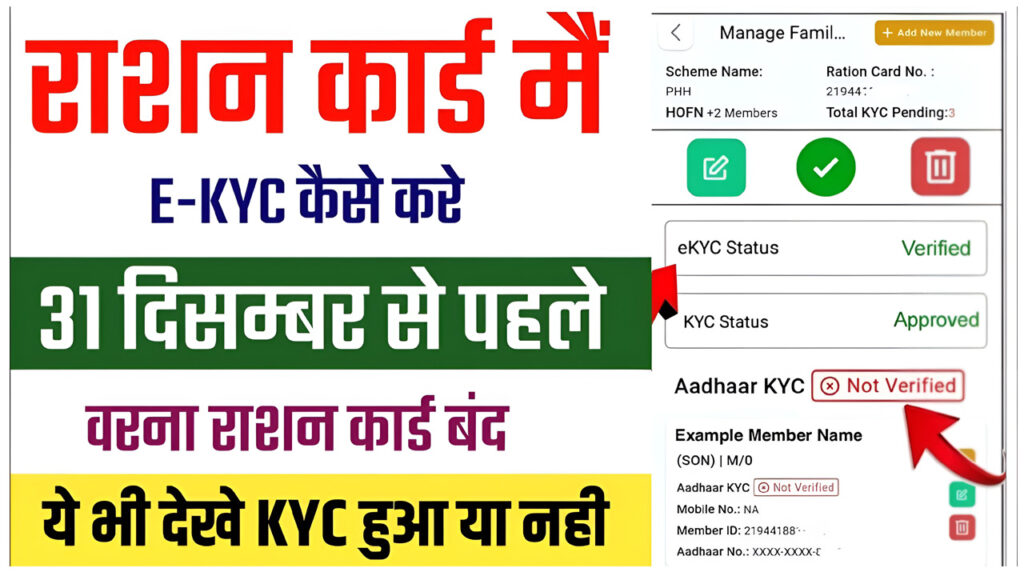 Bihar Ration Card eKYC Online 2025