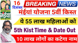 Maiya Samman Yojana 5th Kist