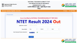 NTET Result 2024