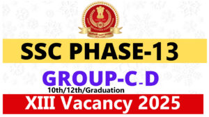 SSC Selection Post Phase 13 Recruitment 2025