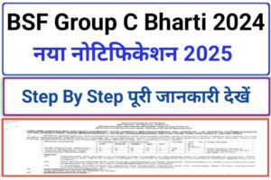 BSF Group C Vacancy Notification 2024