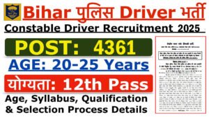 Bihar Police Driver Vacancy 2025