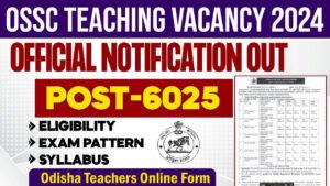 OSSC LTR Teacher Recruitment 2025