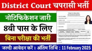 Amritsar Court Peon and Process Server Recruitment 2025