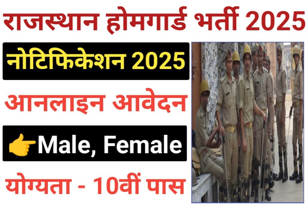 Rajasthan Home Guard Vacancy 2025