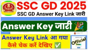 SSC Constable GD Answer Key 2025