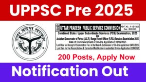 UPPSC Pre Online Form 2025