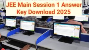 JEE Main Session 1 Answer Key 2025