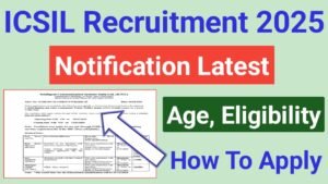 ICSIL Data Entry Operator Recruitment 2025