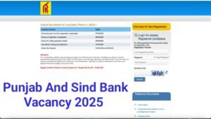 Punjab and Sind Bank Local Bank Officer Online Form 2025