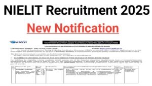 NIELIT Scientific Assistant Recruitment 2025