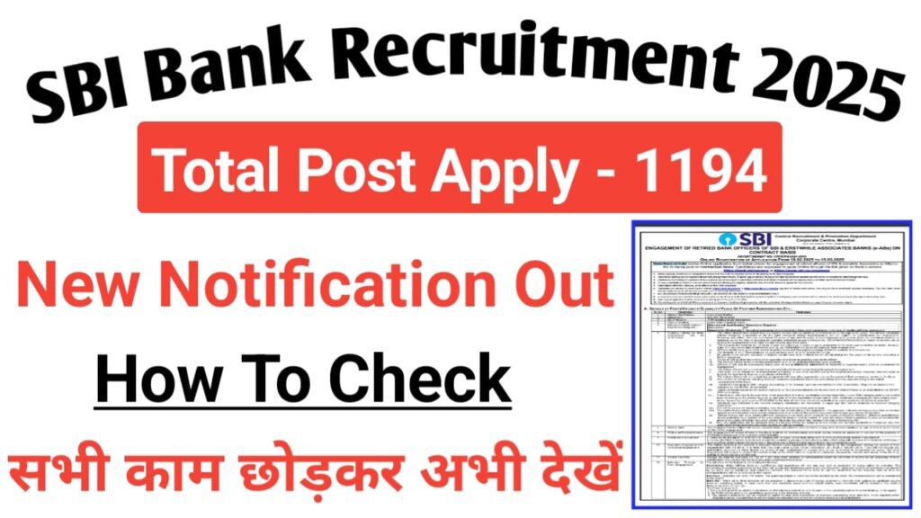 State Bank of India Concurrent Auditor Online Form 2025