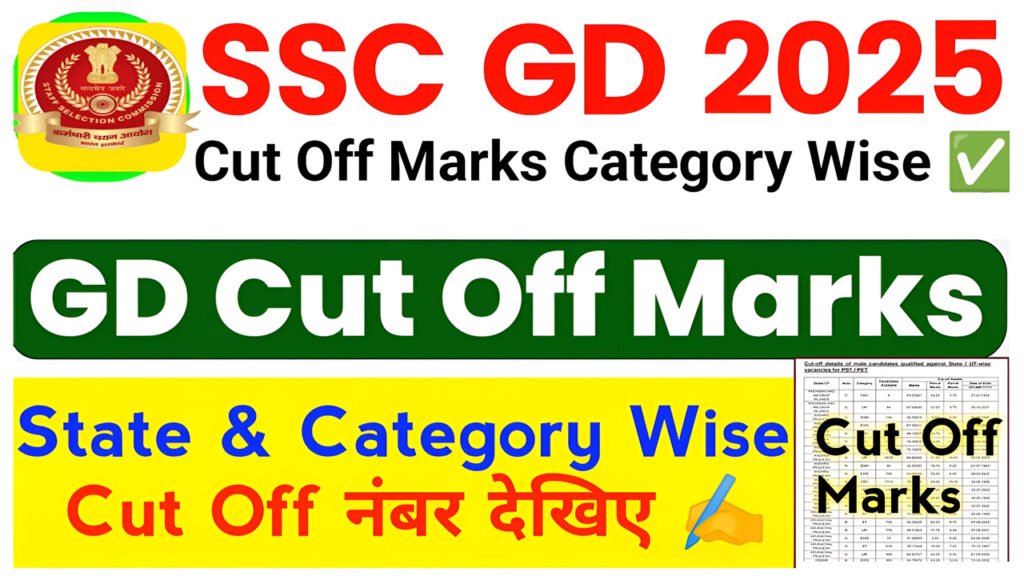 SSC Constable GD Cut Off 2025