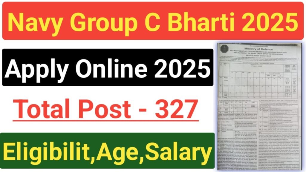 Indian Navy Group C Recruitment 2025