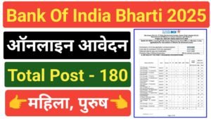 Bank of India Officers Recruitment 2025