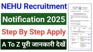 NEHU Guest Faculty Recruitment 2025