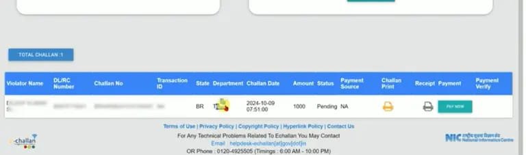 Challan Kaise Jama Kare Online 2025