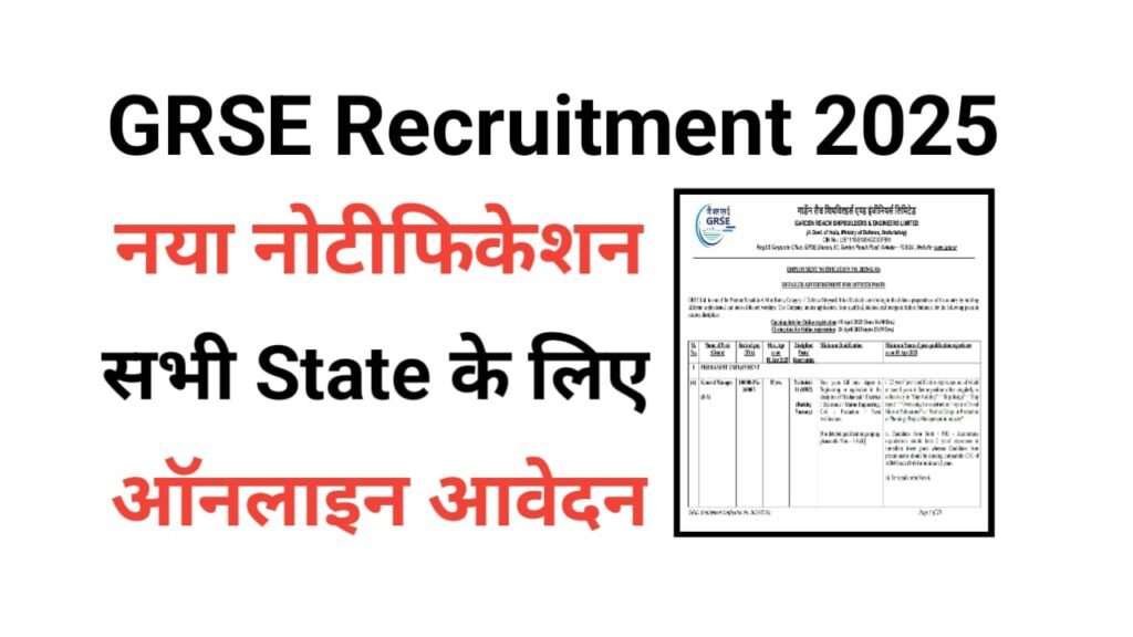 GRSE Vacancy 202