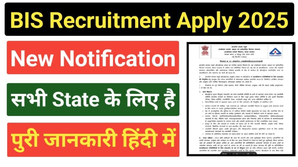 BIS Consultant Recruitment 2025