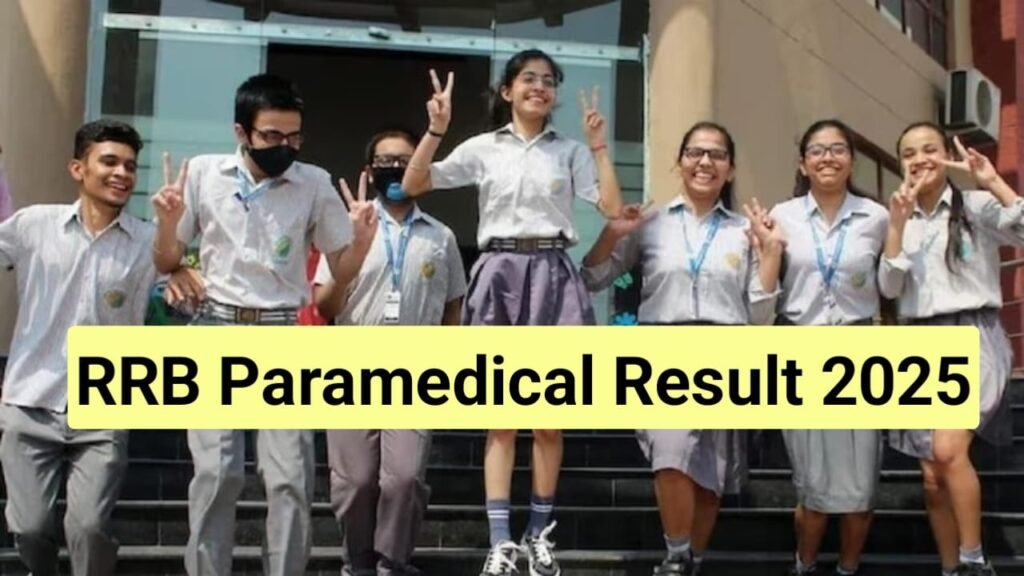 RRB Paramedical Result 2025