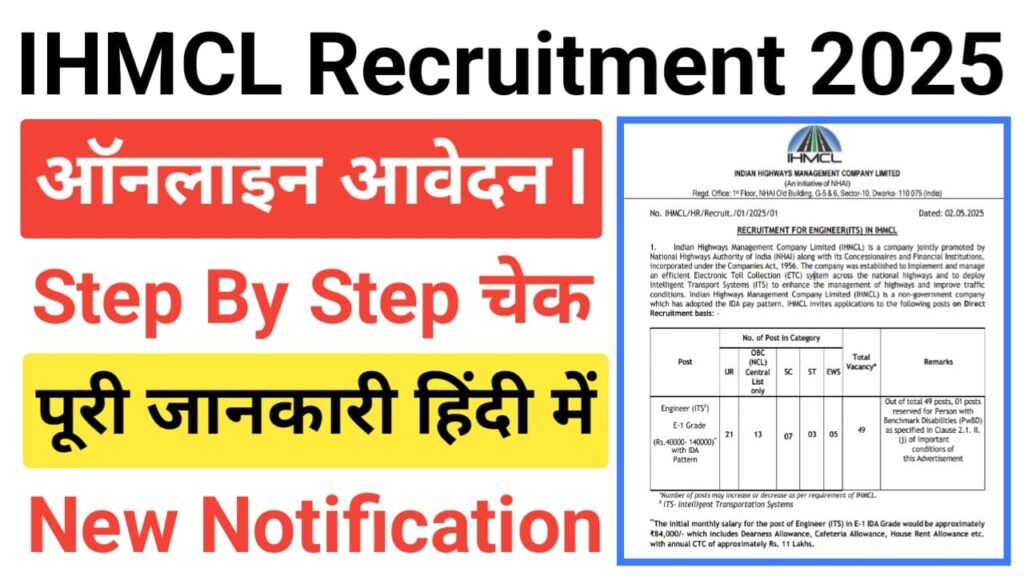 IHMCL Engineer Recruitment 2025