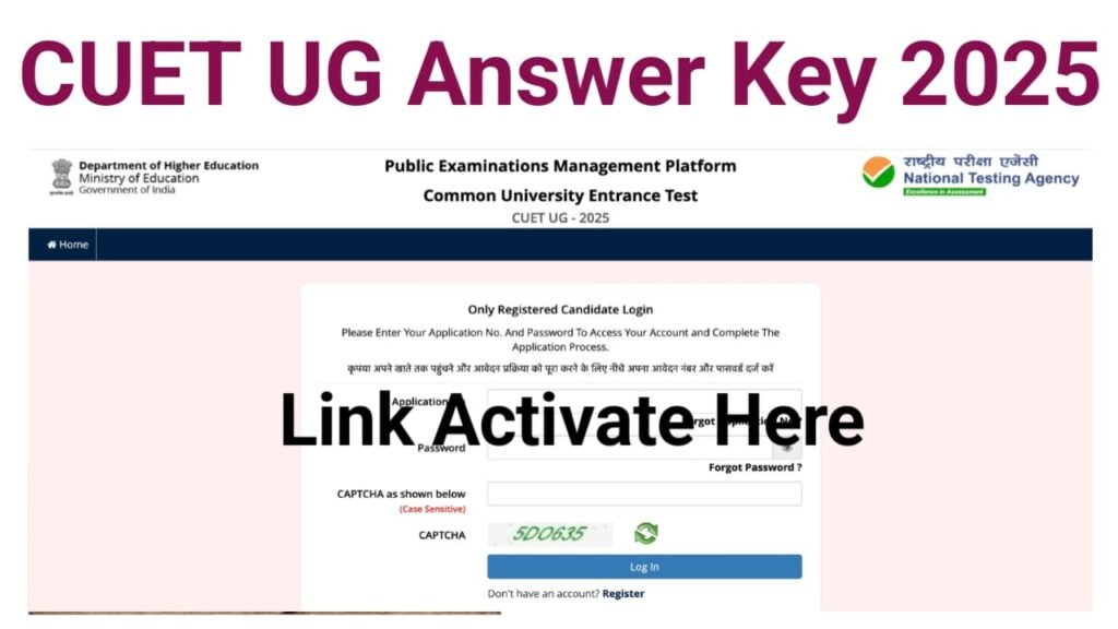 CUET UG Answer Key 2025