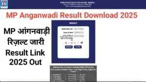 MP Anganwadi Supervisor Result 2025