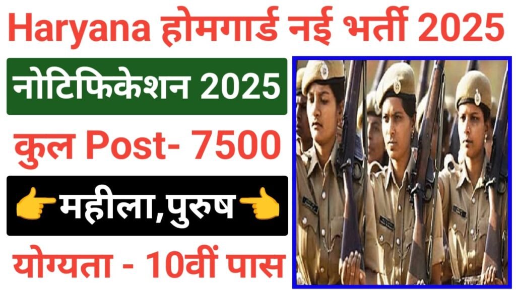 Haryana Home Guard Recruitment 2025