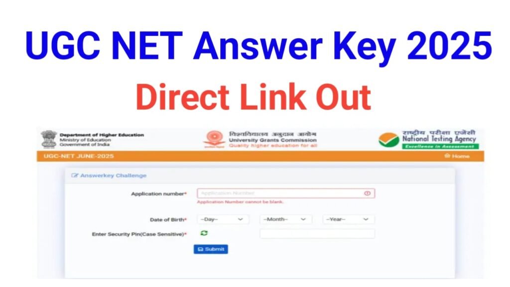 UGC NET Answer Key Out 2025